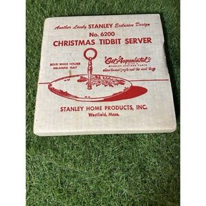 Vintage‎ Stanley Home Products No. 6200 Christmas Tidbit Server w/ Box